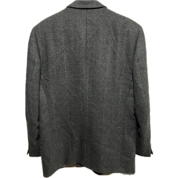 Lanvin Tweed Blazer Men’s Wool Gray 44R Made In USA - Picture 2 of 12